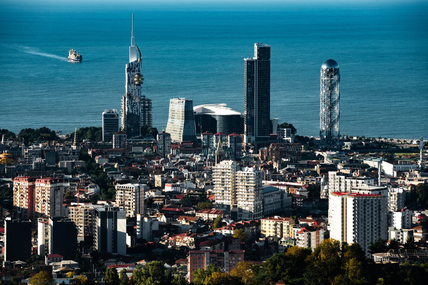 Overzichtsfoto van Batoemi, Georgië