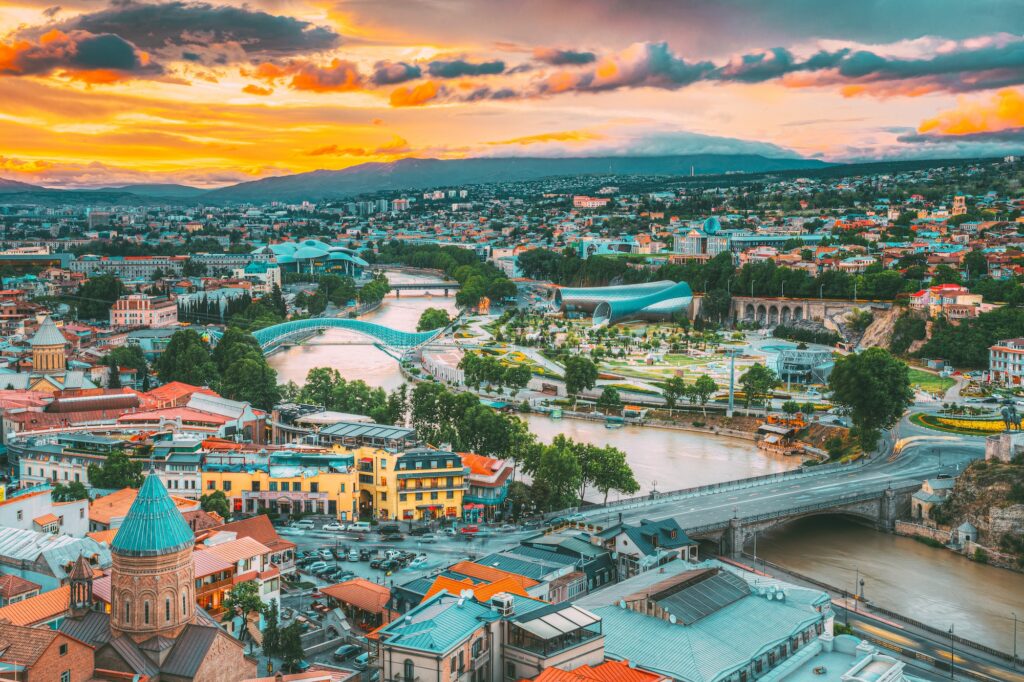 Overzichtsfoto van Tbilisi